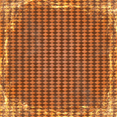 Orange grunge background. Abstract vintage texture with frame an