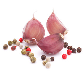 Garlic clove isolated on white background cutout