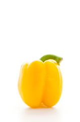 Yellow pepper isolated on white