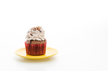 Cupcakes isolated on white background