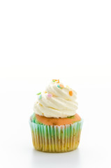 Cupcakes isolated on white background