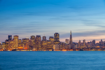 Fototapeta premium San Francisco taken from Treasure Island.