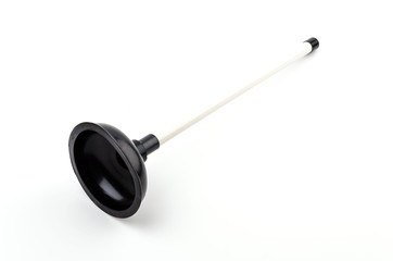 Plunger isolated white background