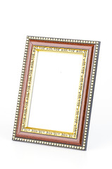 Frame isolated white background