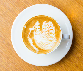 Latte coffee
