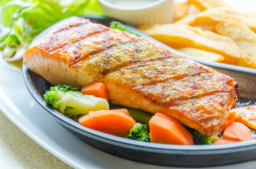 Salmon grilled