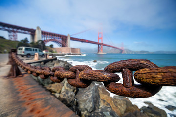Naklejka premium Golden Gate Bridge in San Francisco