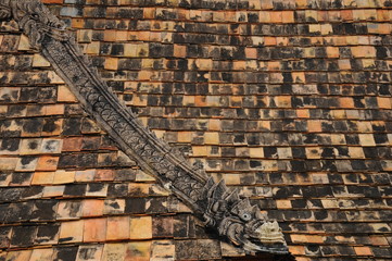 The roof of Wat Ton Kwen Chiang Mai , Thailand