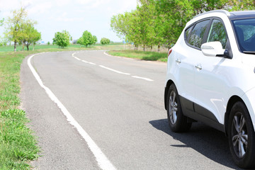 Car on road