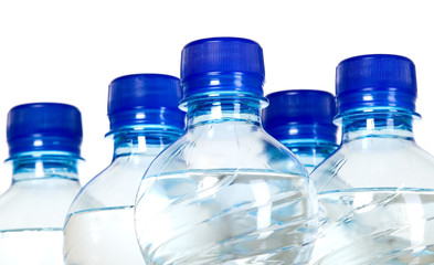 Mineral water bottles