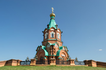 Russian christian church in krasnoyarsk