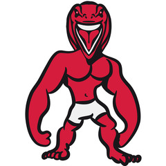 Monster Muskeln Echse