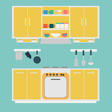 Vector of Kitchen and Owen