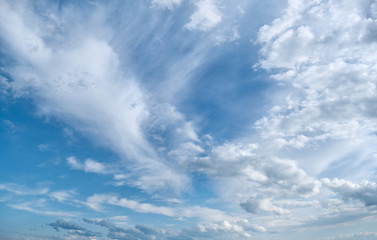 Sky with dramatic clouds.