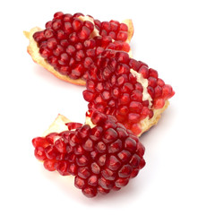 Ripe pomegranate piece
