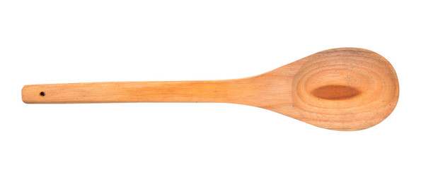 Wooden Spoon isolated on white background
