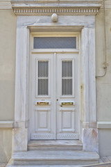 Fototapeta na wymiar vintage house door, Athens Greece