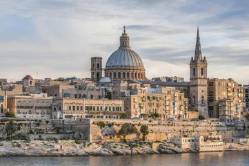 Deurstickers Valletta seafront skyline view, Malta © Anibal Trejo
