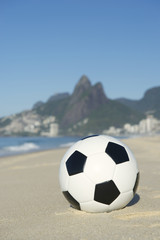 Classic Football Soccer Ball Ipanema Beach Rio Brazil