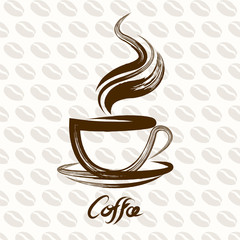 coffee cup hand drawn vector,illustration