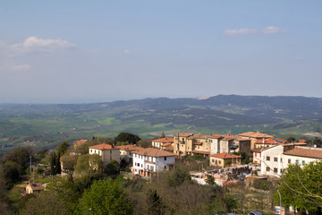 Fototapeta na wymiar wzgórzach wokół Volterra, Toskania