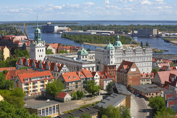 Fototapeta Szczecin - Panorama miasta obraz