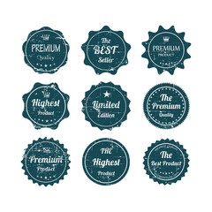 retro vintage grunge labels.