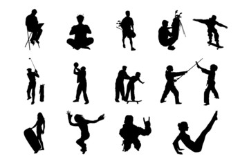 People Vector Silhouette - 06