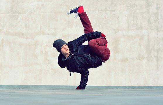 Teenager Dancing On The Street