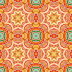 Seamless pattern, pastel paintings