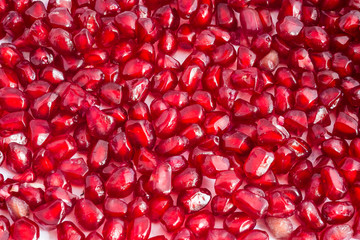 Pomegranate seeds close-up