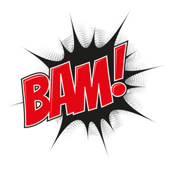 cartoon explosion pop-art bam