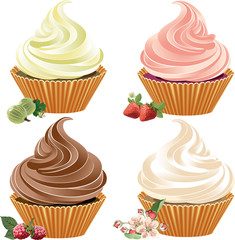 set of cakes