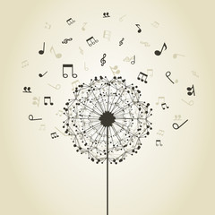 Music a dandelion