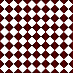 Red and White Diamond Pattern Repeat Background
