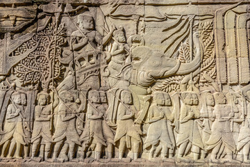 Stone sculptures in Angkor - Cambodia