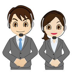 お出迎えするオペレーター