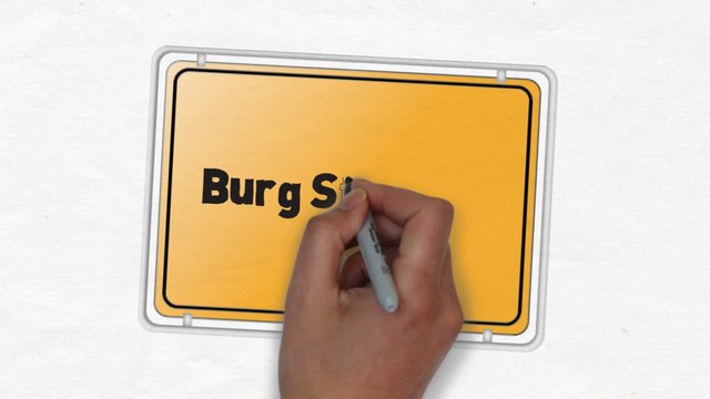 Burg Stargard Ortseingangsschild Ortsschild Ortseingang Stadt