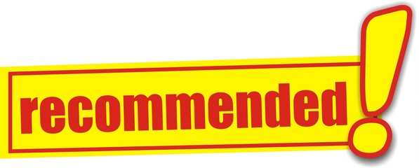 étiquette recommended