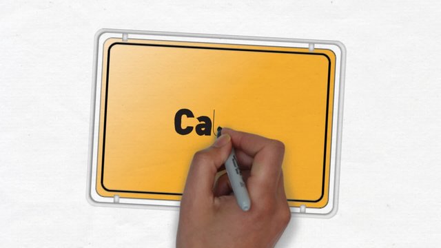 Calau Ortseingangsschild Ortseingang Stadt