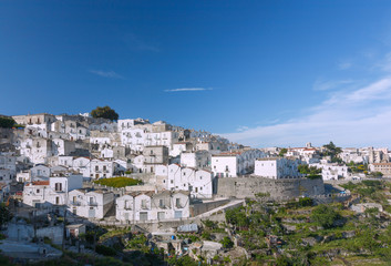 Apulien, Monte Sant' Angelo, Quartiere Junno, Reihenhäuser