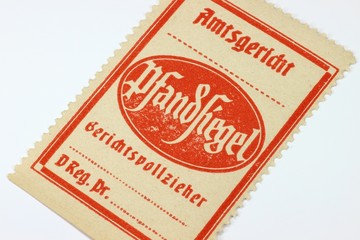 Pfandsiegel eines Gerichtsvollziehers