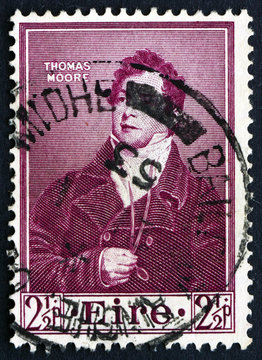 Postage Stamp Ireland 1952 Thomas Moore, Poet