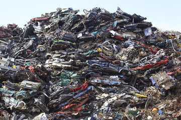 Recycling - Schrotthaufen (Eisen)