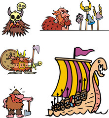 Miscellaneous viking cartoons