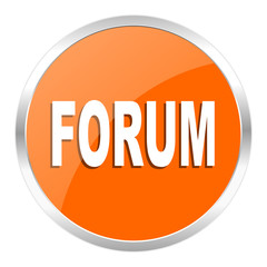 forum orange glossy icon