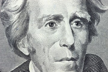 Porträt auf der 20 US Dollar Banknote