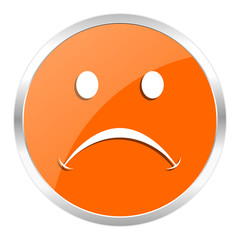 Obraz premium cry orange glossy icon