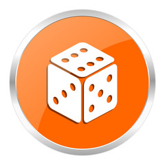 game orange glossy icon