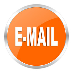 email orange glossy icon